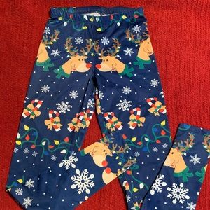 FUN Christmas reindeer leggings pants
